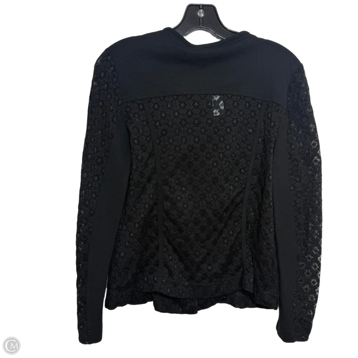 Top Long Sleeve By Chicos In Black, Size: M