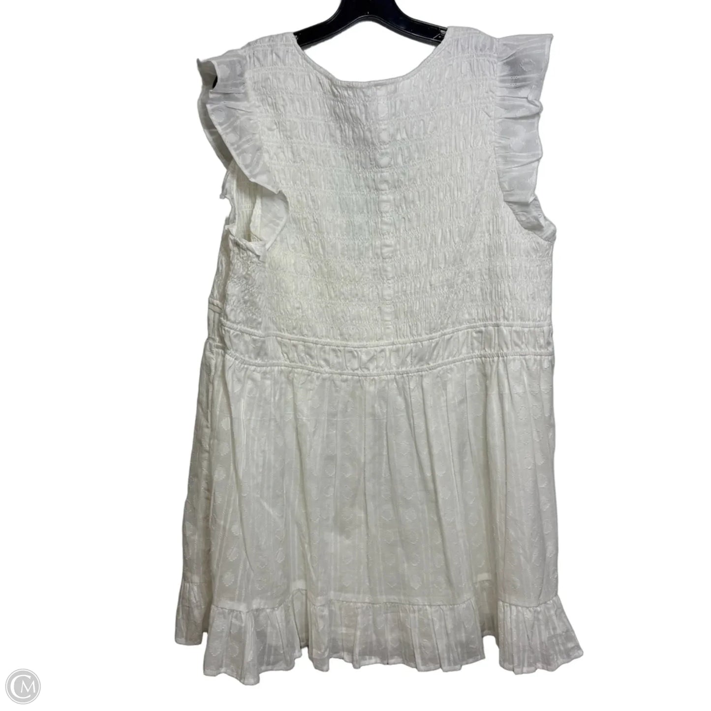 Dress Casual Short By Anthropologie In White, Size: 3x