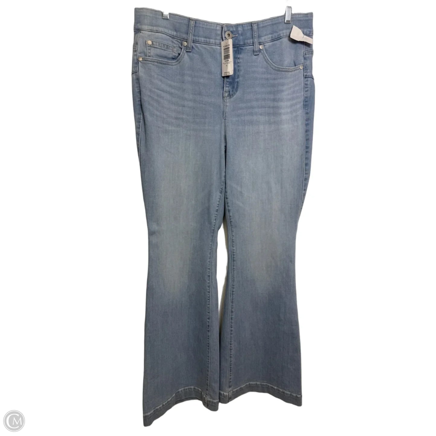 Bombshell Jeans Flared By Torrid In Blue Denim, Size: 14