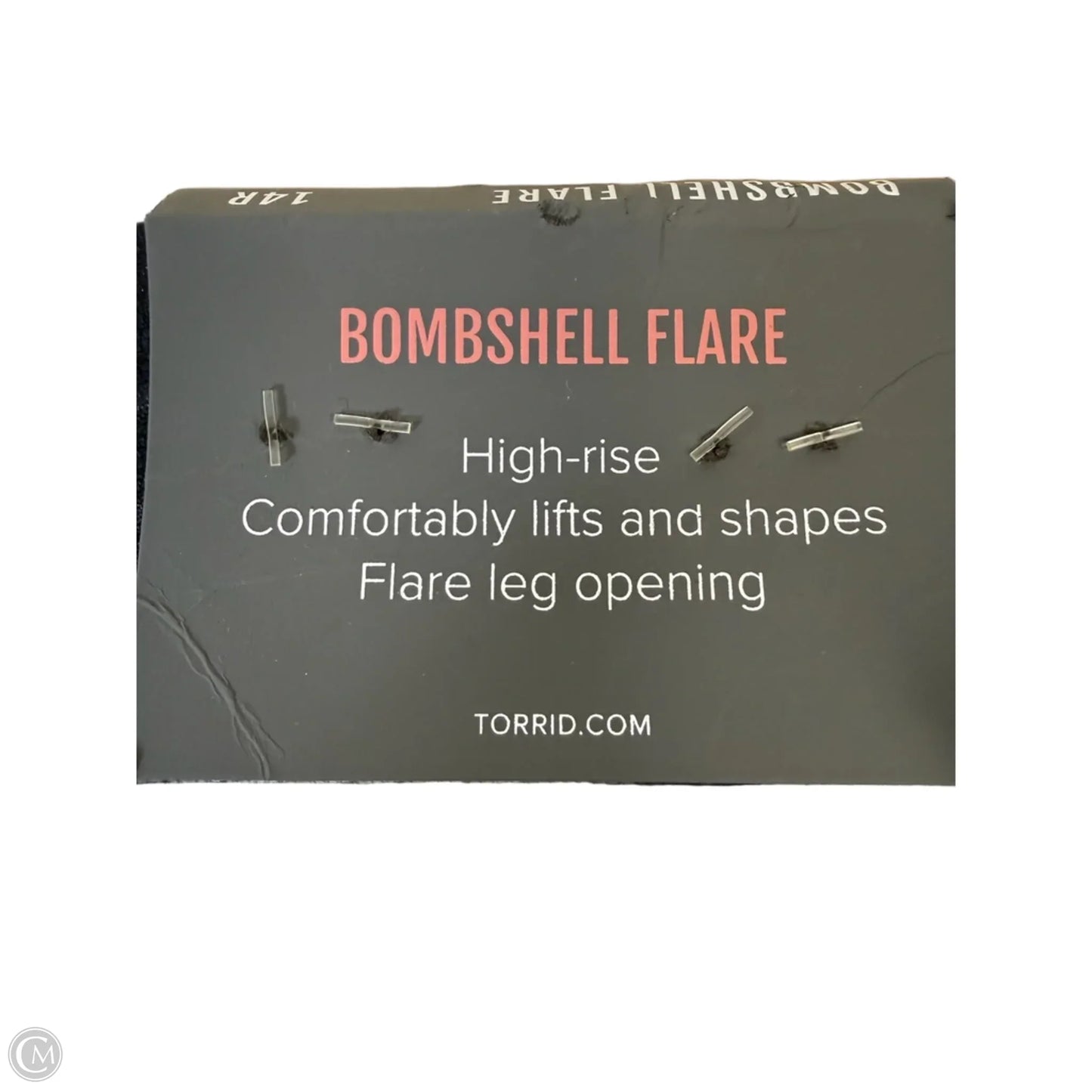Bombshell Jeans Flared By Torrid In Blue Denim, Size: 14