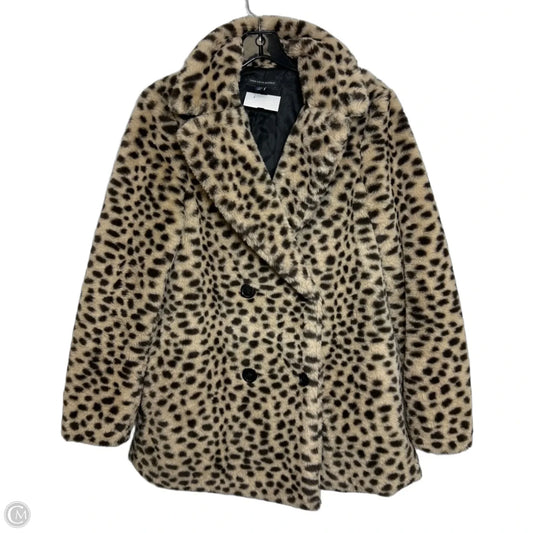 Coat Faux Fur & Sherpa By Saks Fifth Avenue In Animal Print, Size: Xs