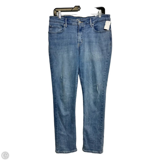 Jeans Skinny By Levis In Blue Denim, Size: 14