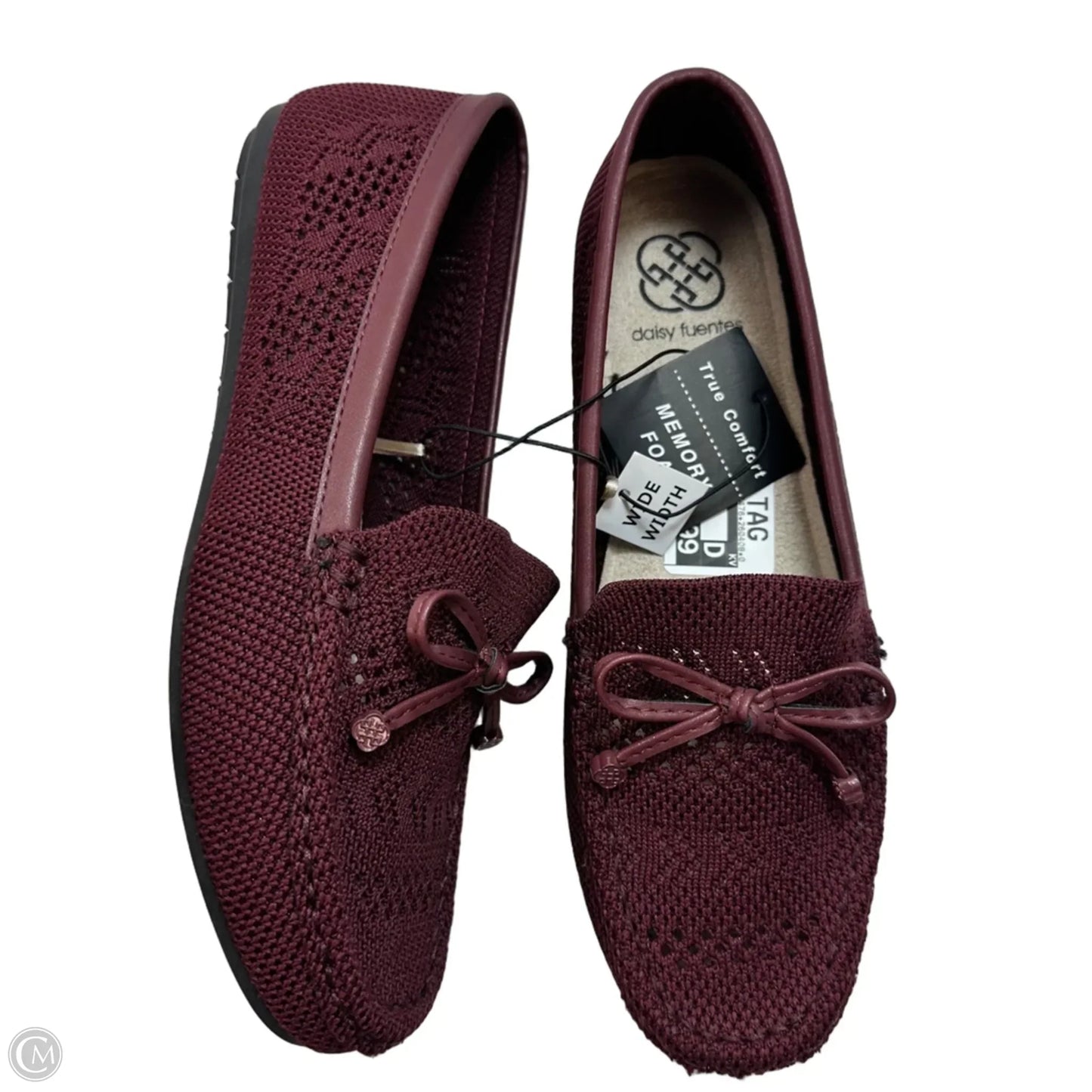 Shoes Flats By Daisy Fuentes In Maroon, Size: 8