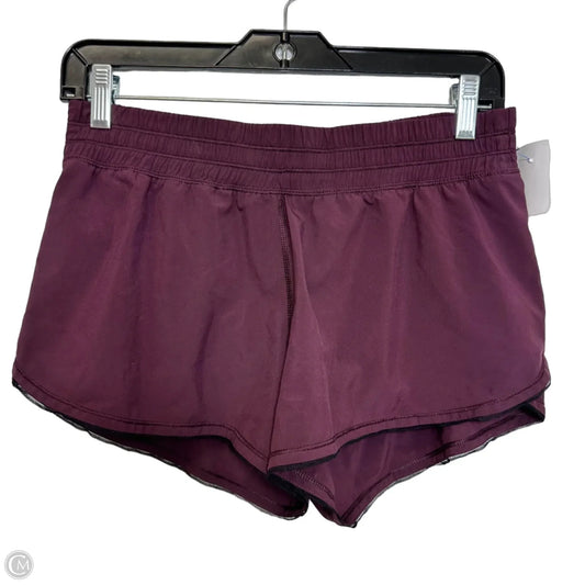 Athletic Shorts By Lululemon In Maroon, Size: 6