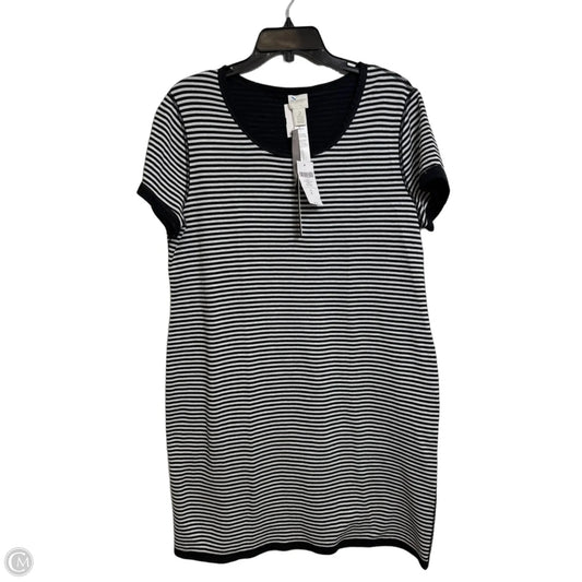 Dress Casual Midi By Zenergy By Chicos In Striped Pattern, Size: L