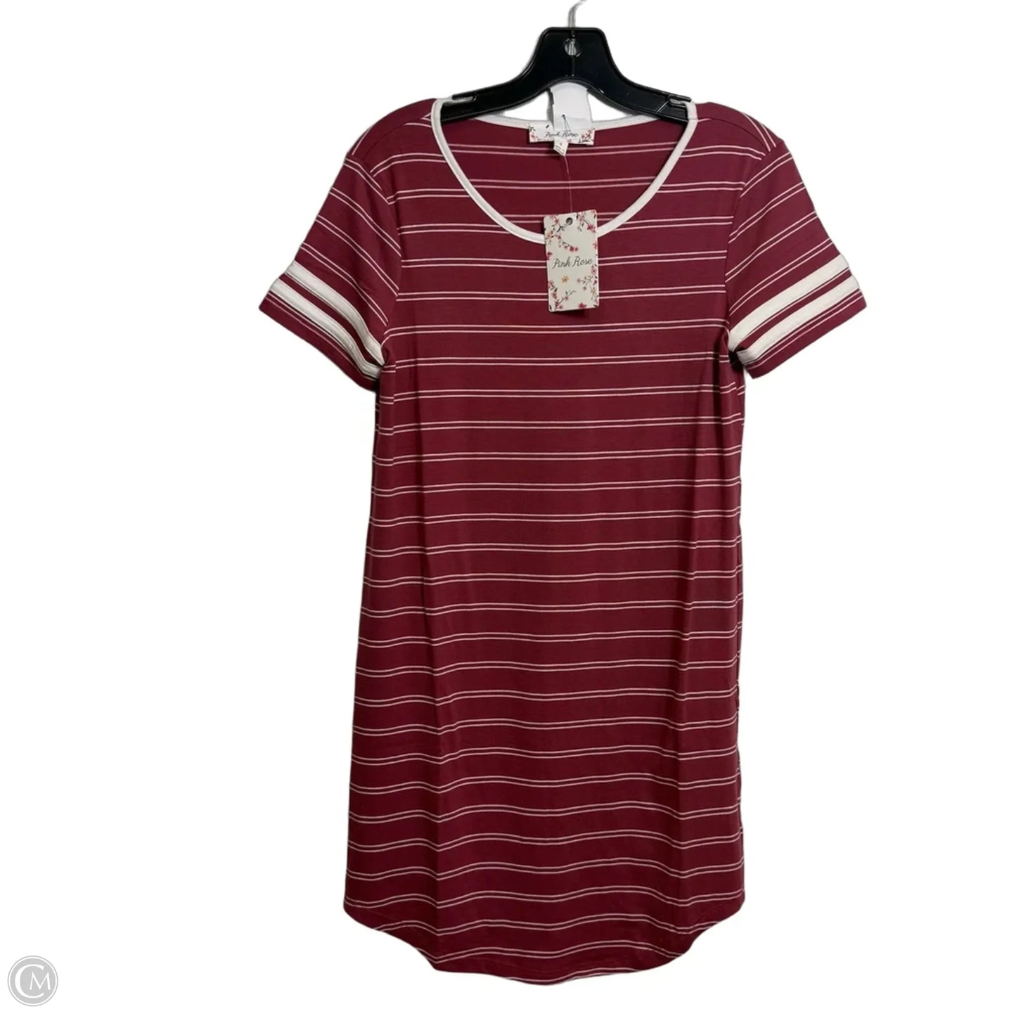 Dress Casual Short By Pink Rose In Striped Pattern, Size: S