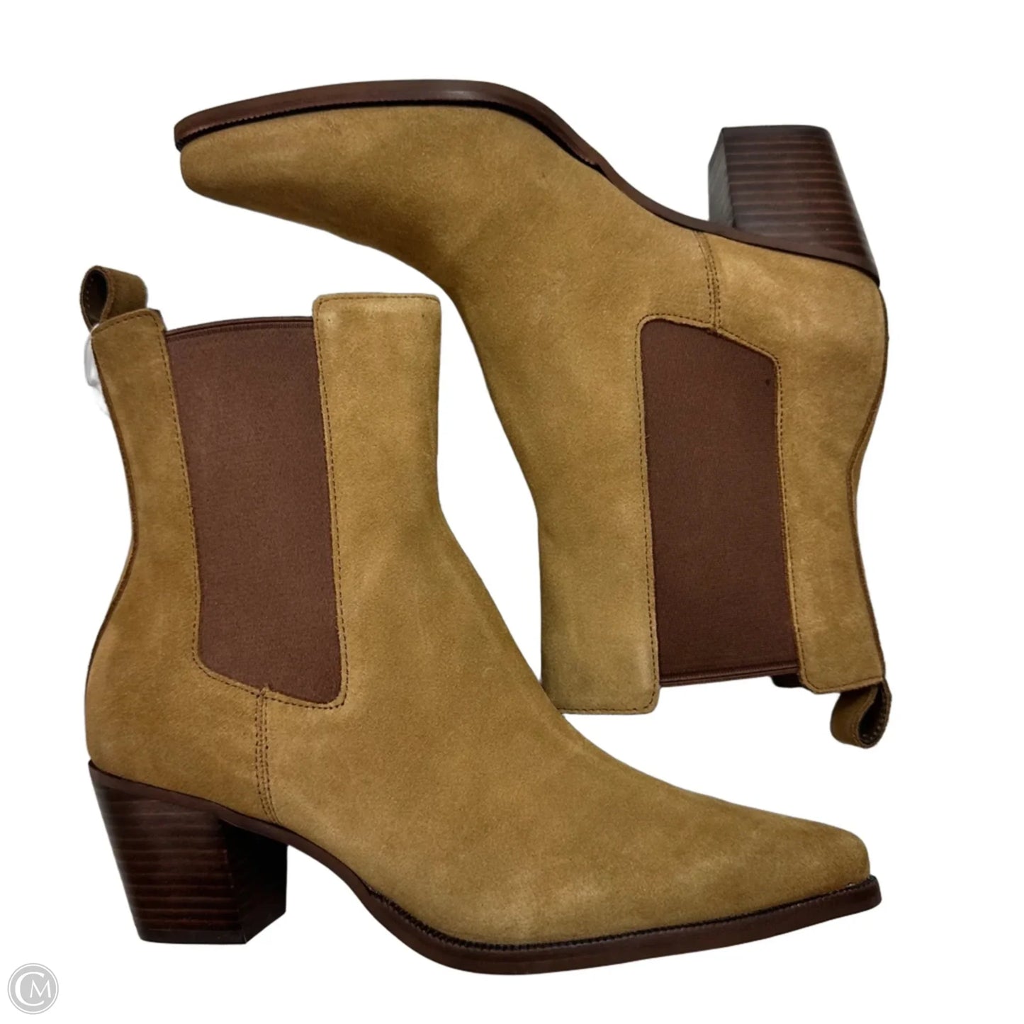 Boots Ankle Heels By Dolce Vita In Tan, Size: 8