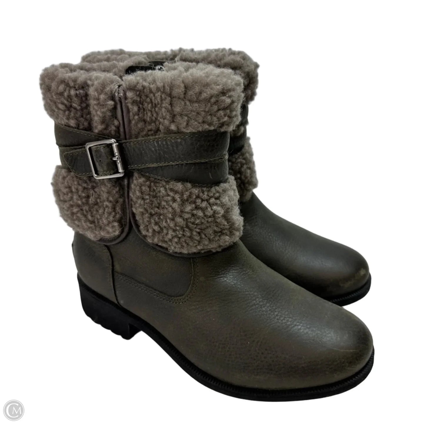 Boots Designer By Ugg In Brown, Size: 9.5