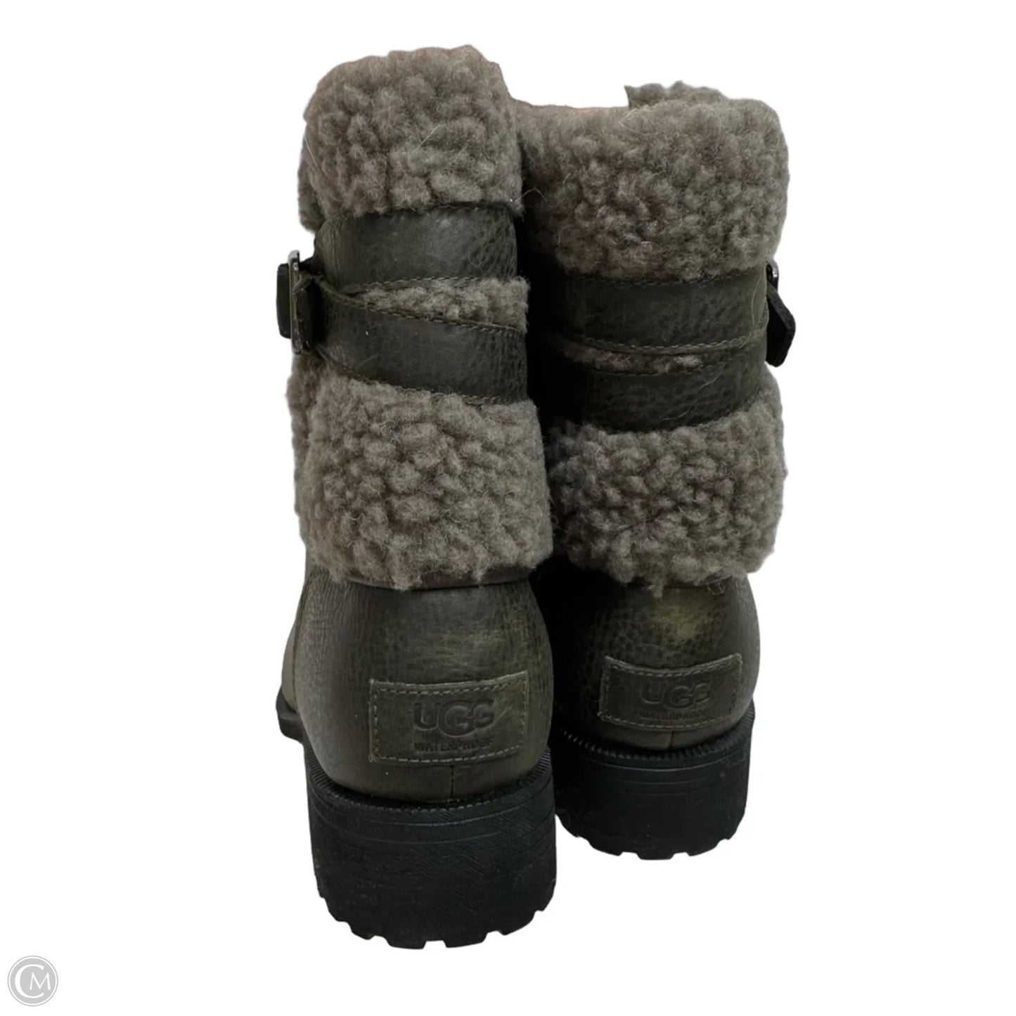 Boots Designer By Ugg In Brown, Size: 9.5
