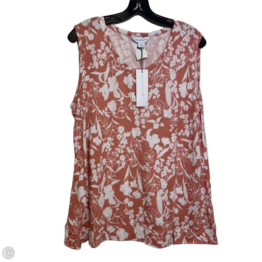 Top Sleeveless By Liz Claiborne In Multi-colored, Size: Xl