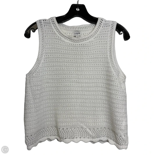 Top Sleeveless By J. Crew In White, Size: S