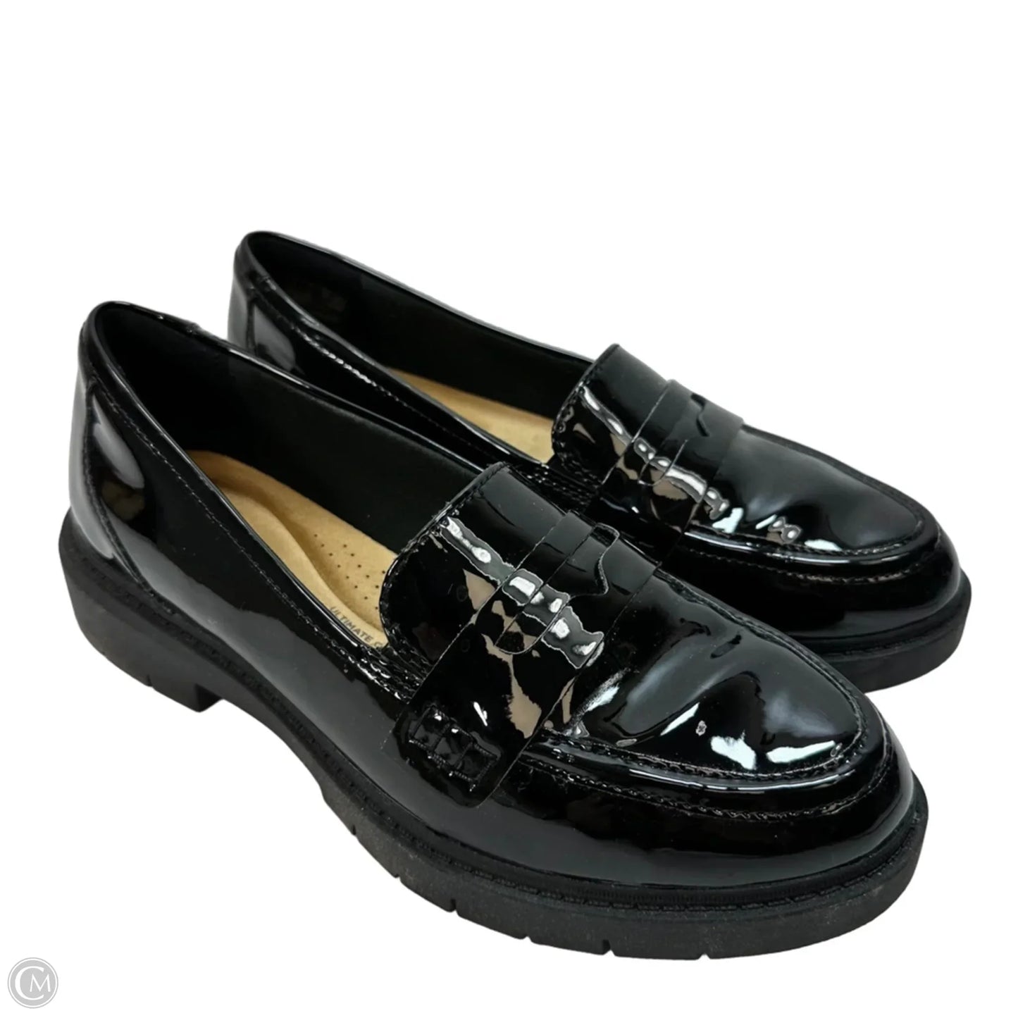 Shoes Flats By Clarks In Black, Size: 7.5