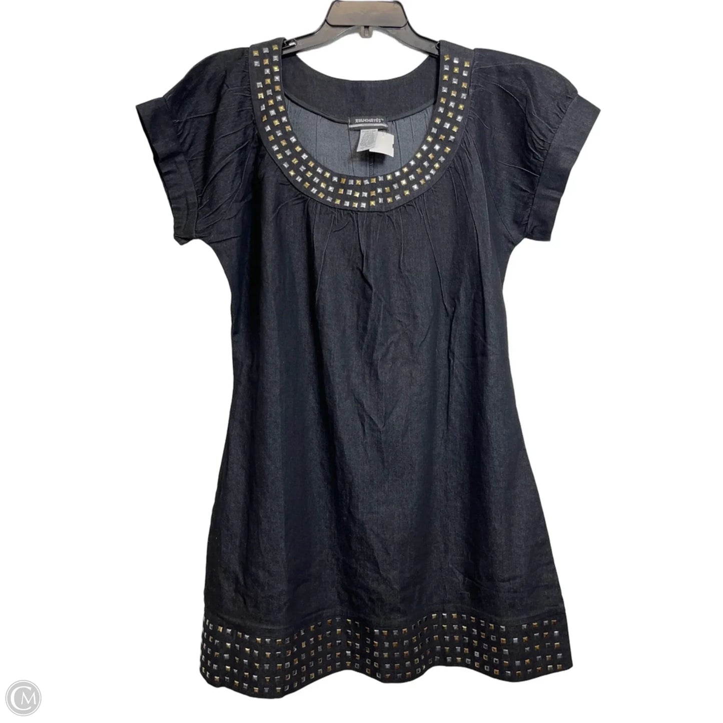 Dress Casual Short By Cmf In Blue Denim, Size: 1x
