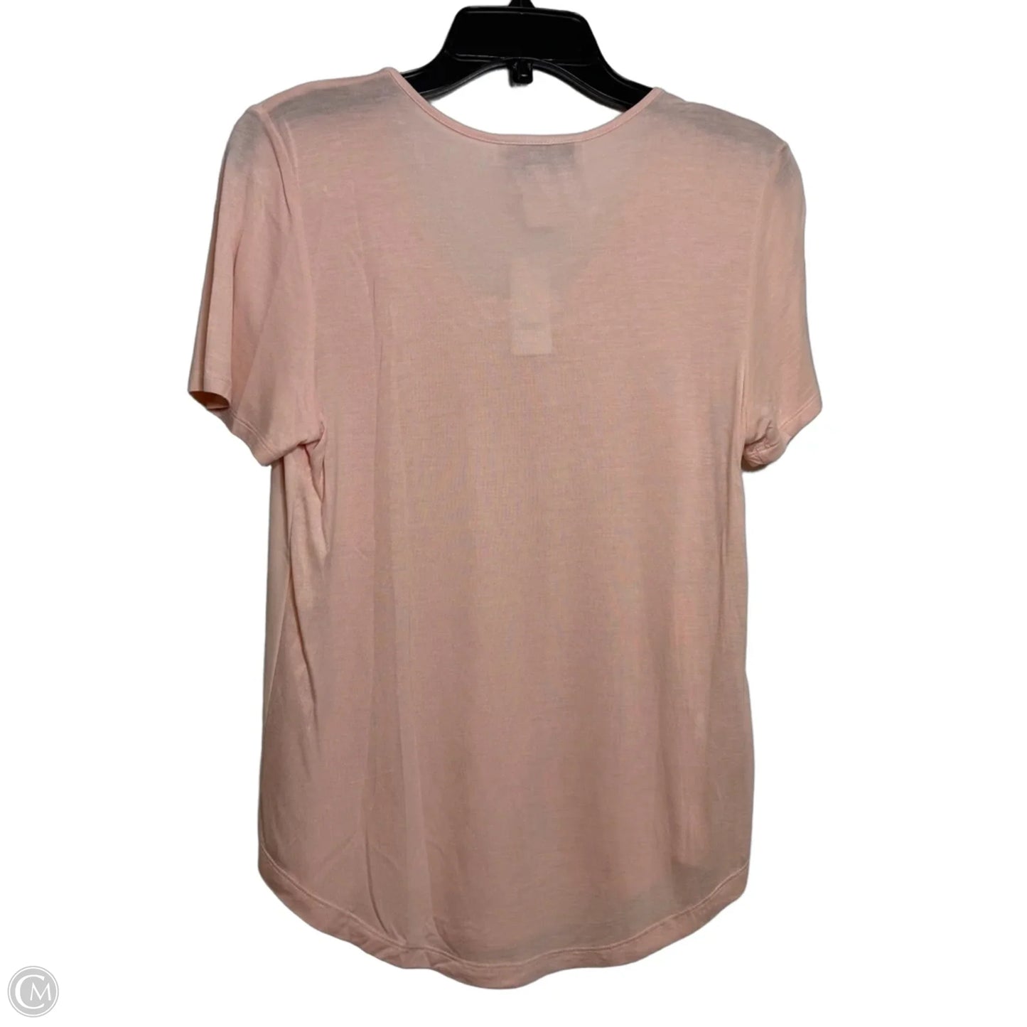 Top Short Sleeve By Loft In Peach, Size: S