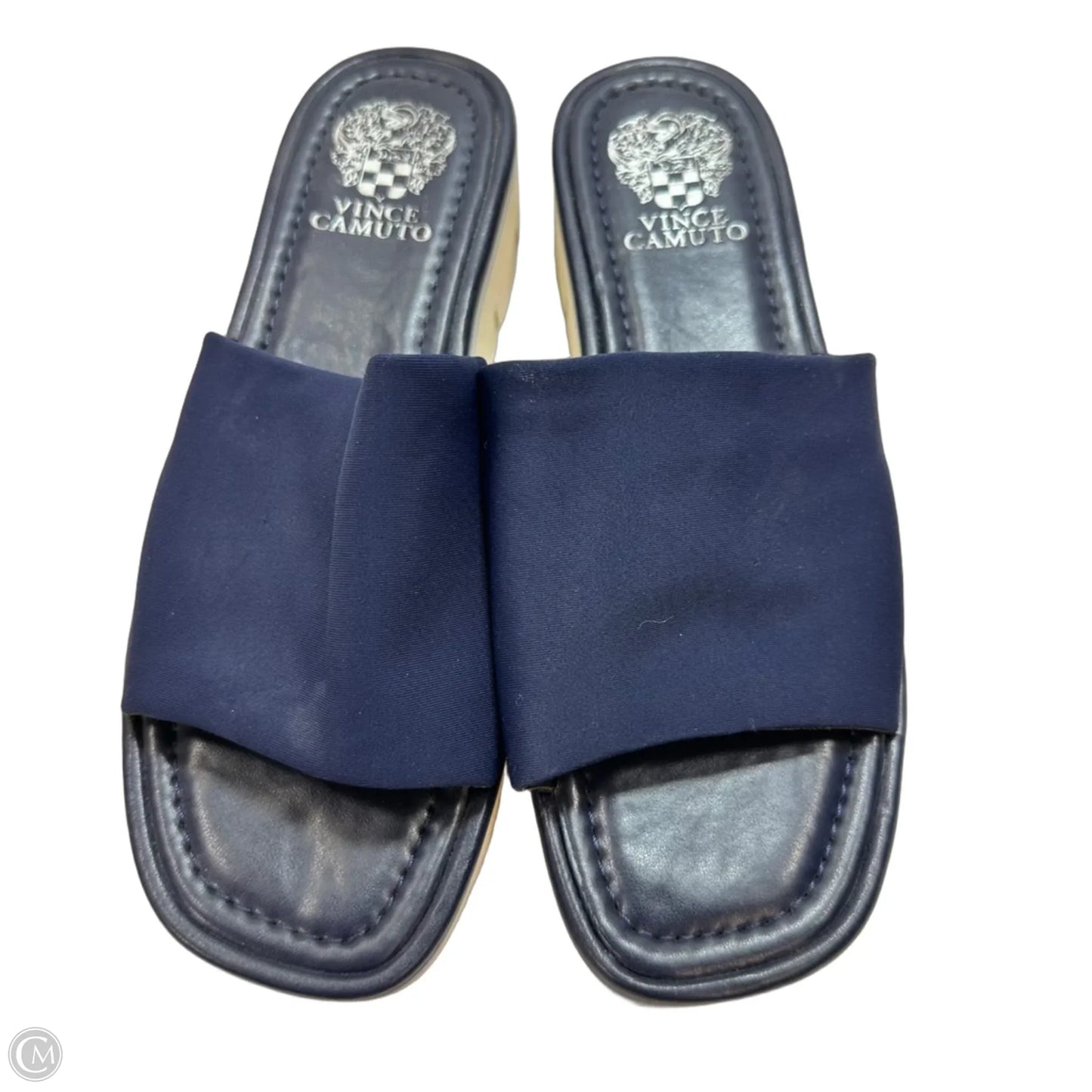 Sandals Flats By Vince Camuto In Navy, Size: 8.5