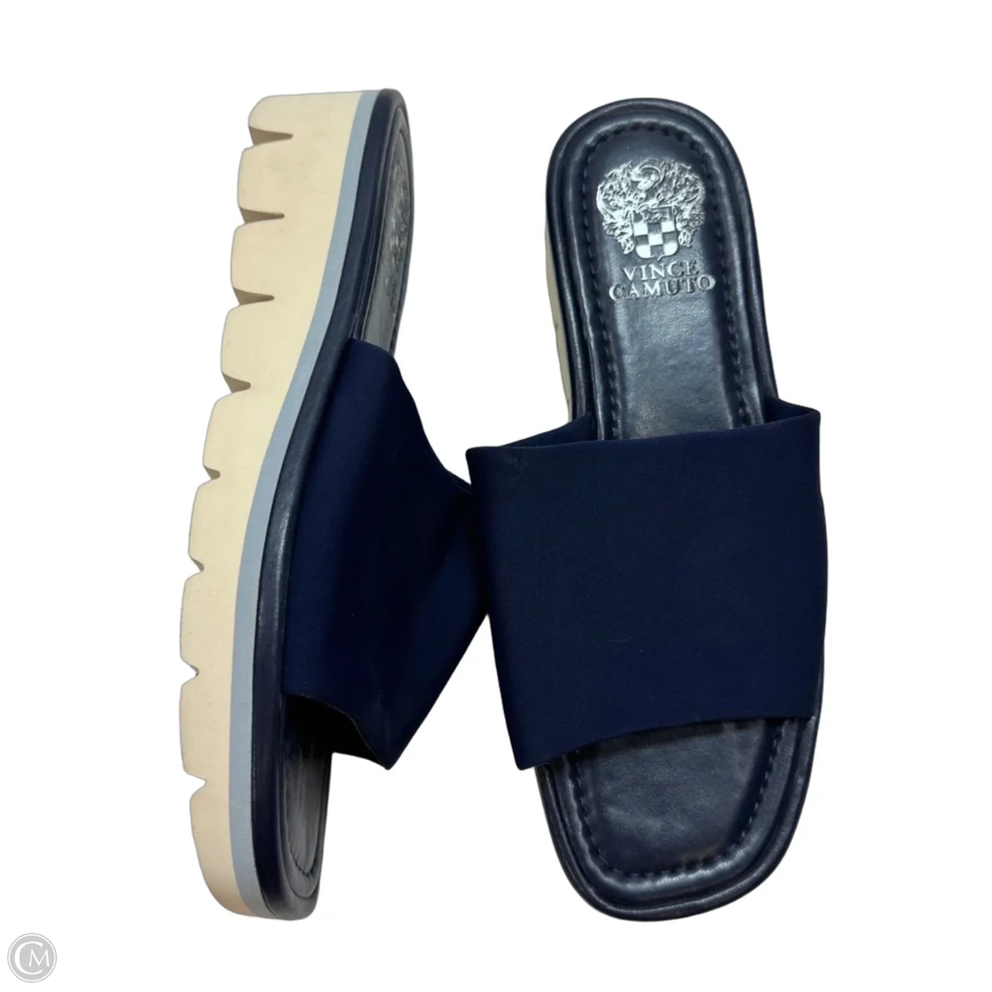 Sandals Flats By Vince Camuto In Navy, Size: 8.5