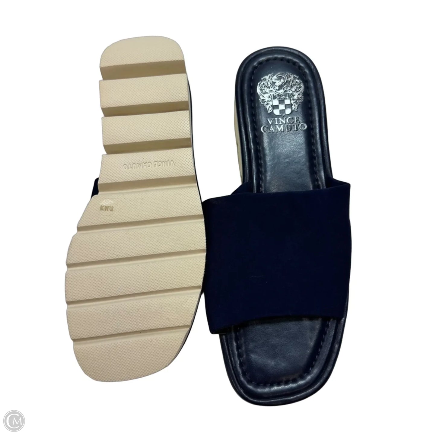 Sandals Flats By Vince Camuto In Navy, Size: 8.5
