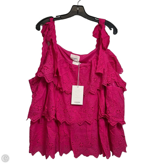 Tank Top By Andree By Unit In Pink, Size: 3x