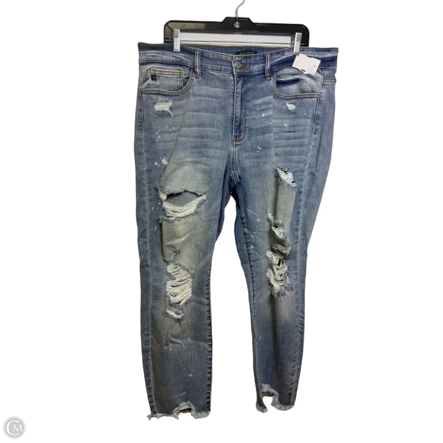 Jeans Boyfriend By Judy Blue In Blue Denim, Size: 16