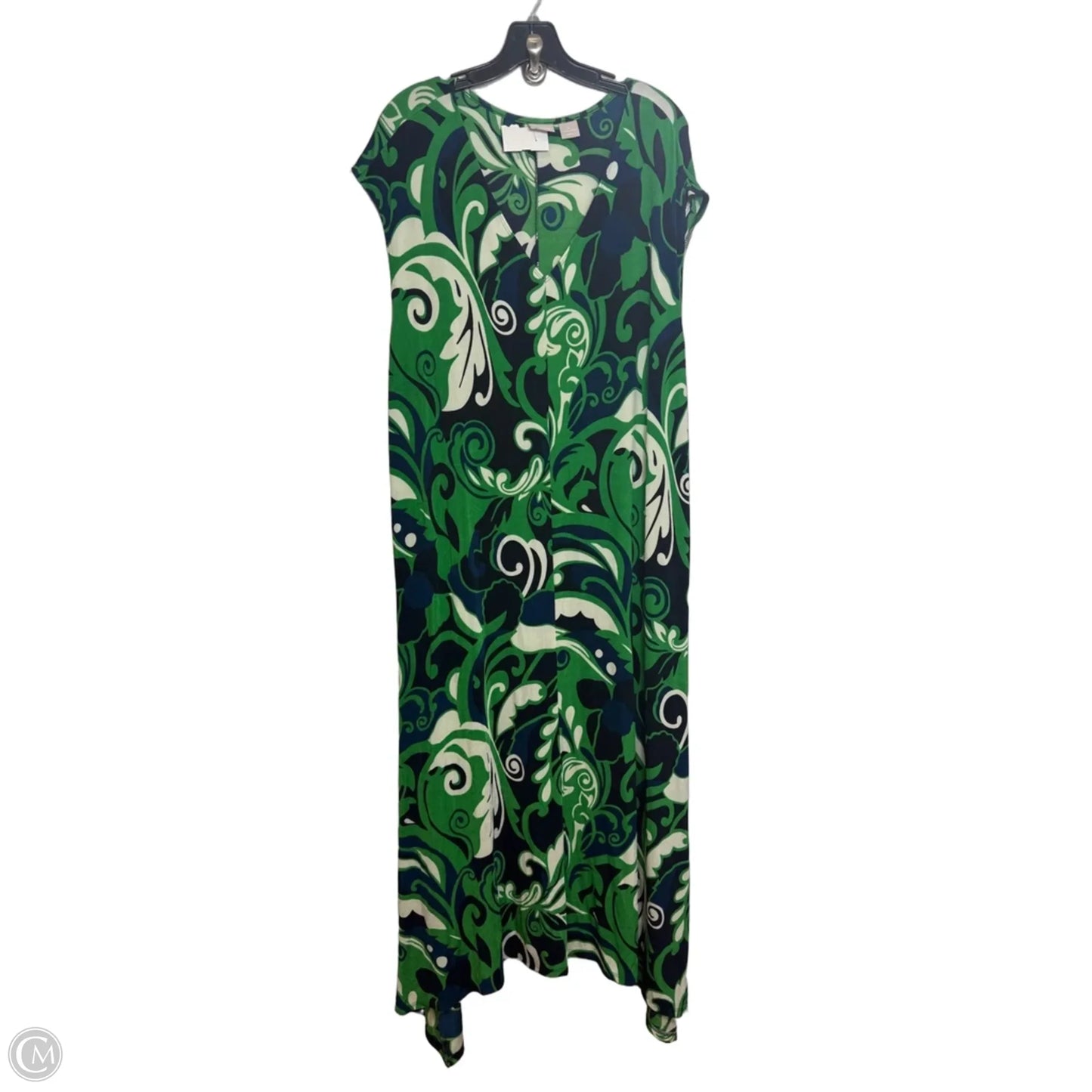 Dress Casual Maxi By Chicos In Green, Size: Xxl