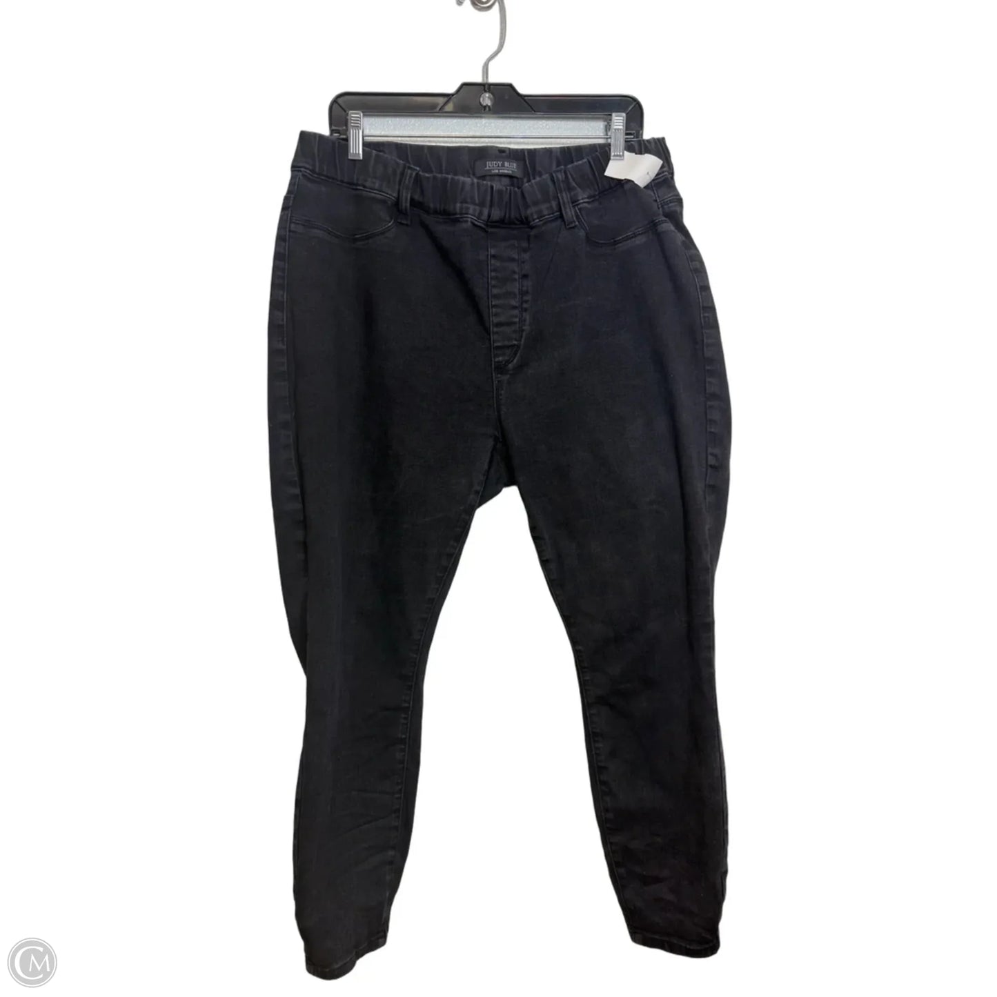Jeans Straight By Judy Blue In Black Denim, Size: 18