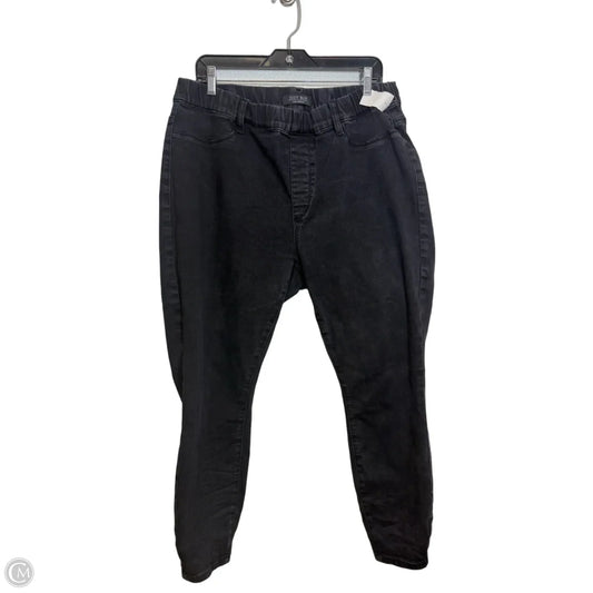 Jeans Straight By Judy Blue In Black Denim, Size: 18