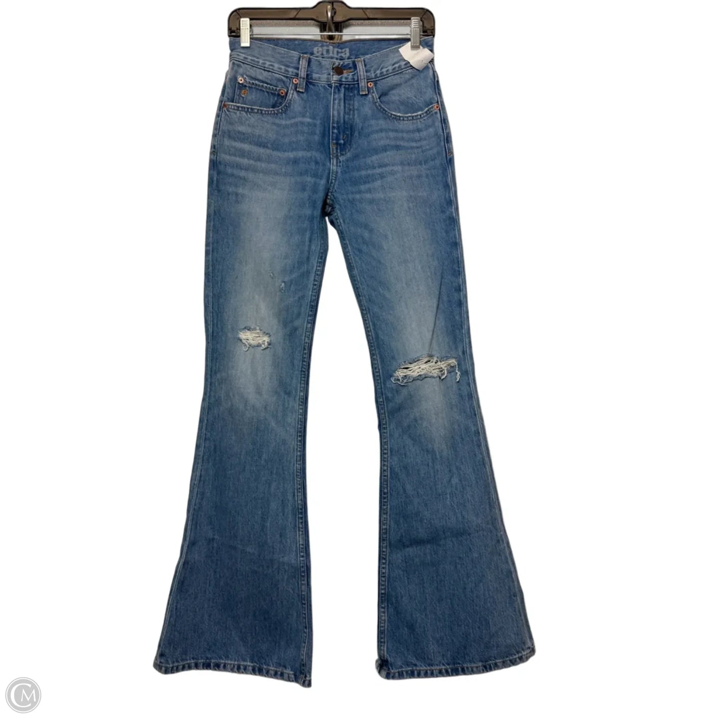Jeans Flared By Etica In Blue Denim, Size: 0