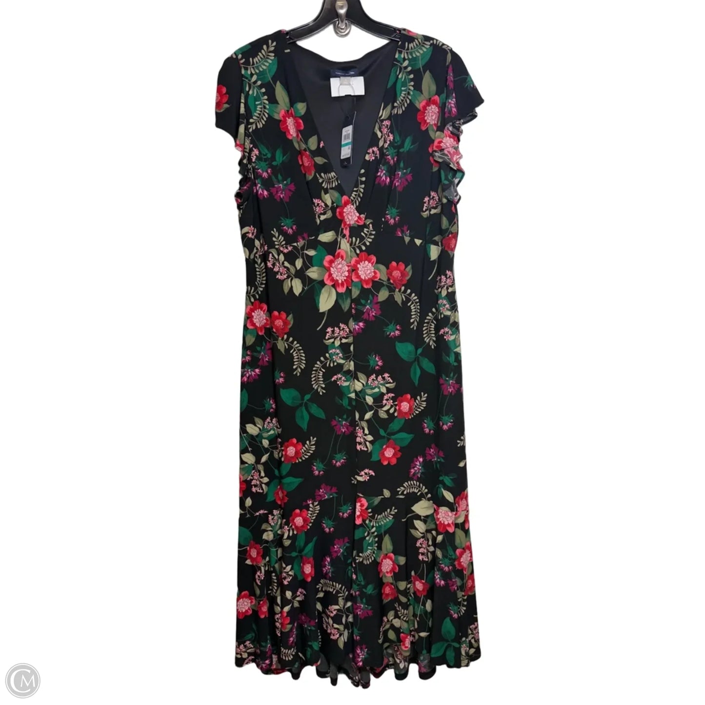 Dress Casual Maxi By Tommy Hilfiger In Floral Print, Size: 16