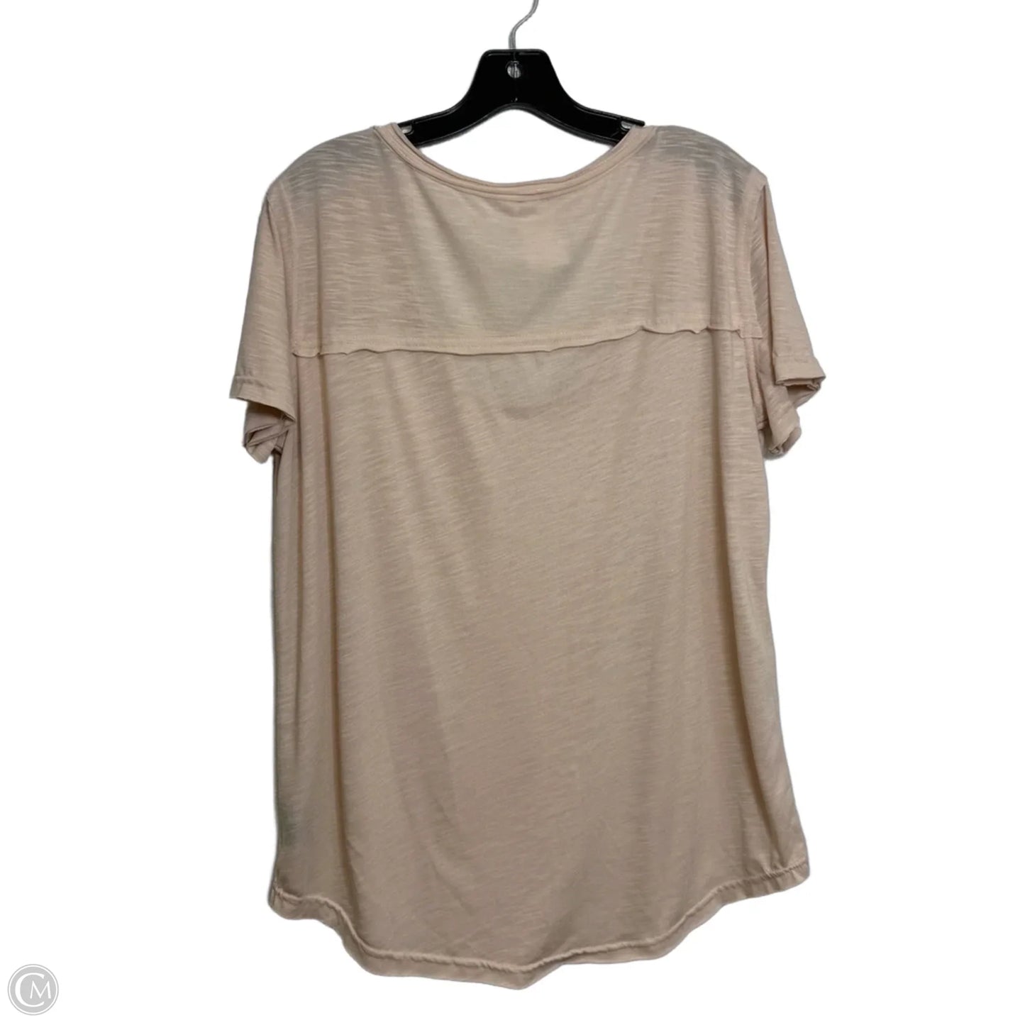 Top Short Sleeve Basic By Pol In Beige, Size: M