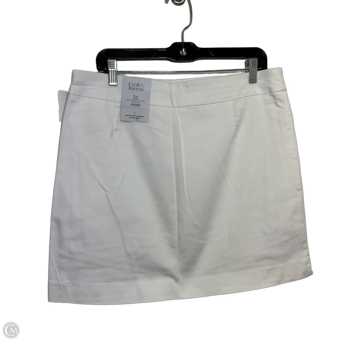 Skort By Croft And Barrow In White, Size: 12