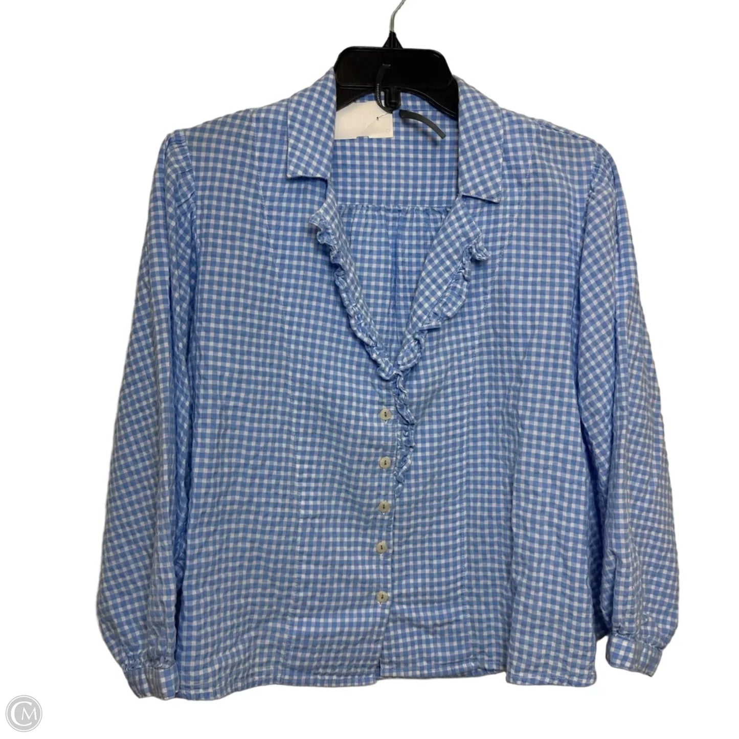 Top Long Sleeve By Anthropologie In Blue, Size: Xxs