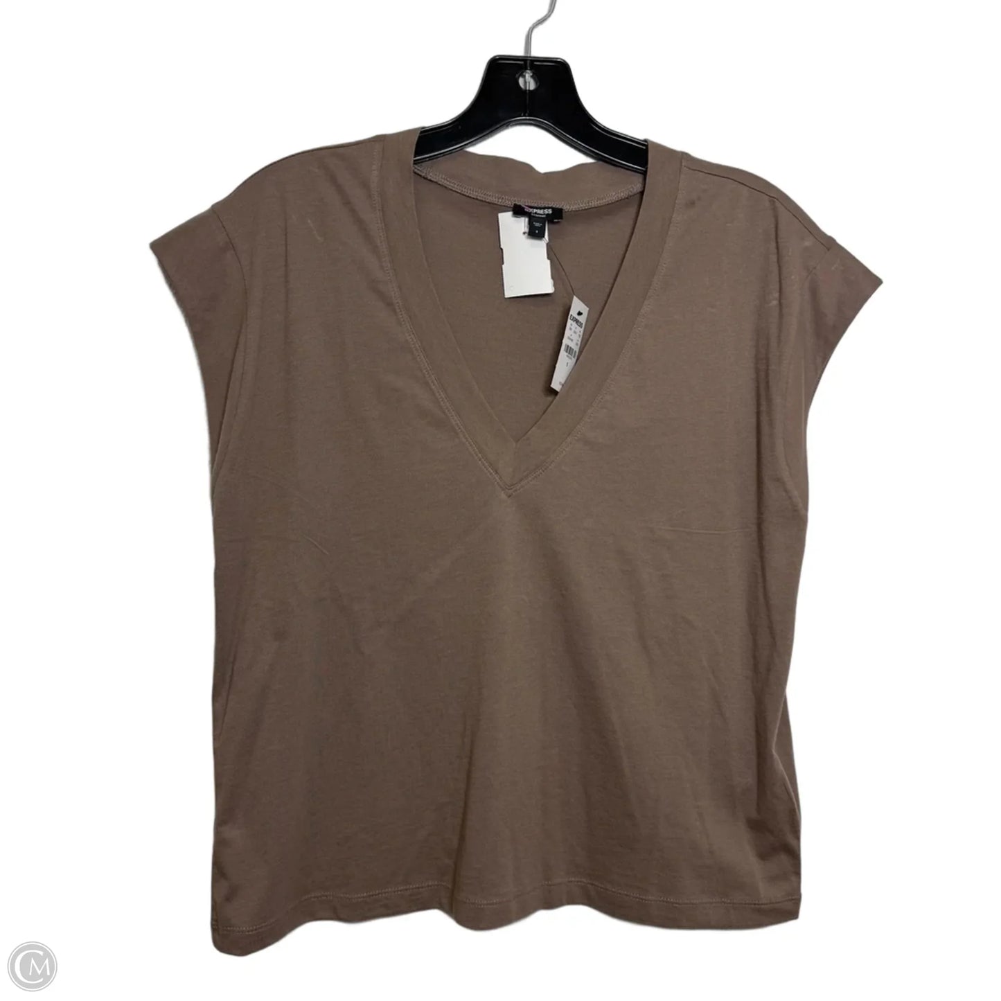 Top Sleeveless Basic By Express In Taupe, Size: S