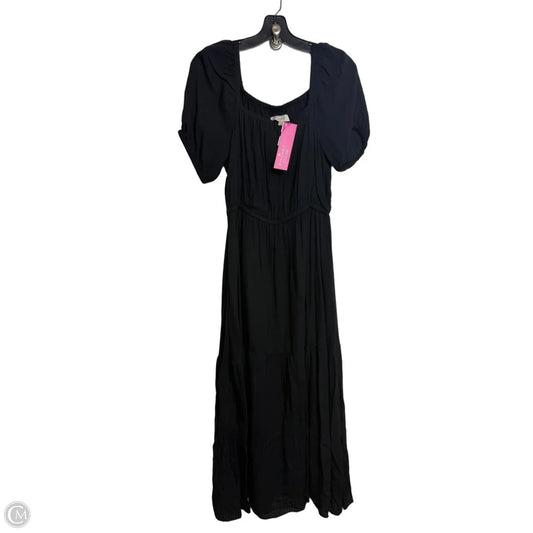Dress Casual Midi By Loft In Black, Size: S