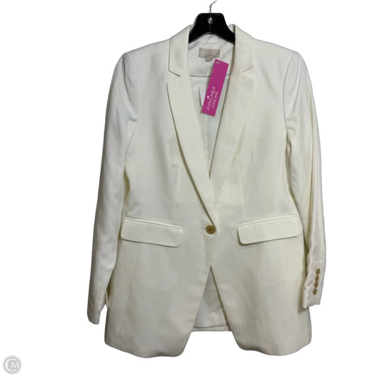 Blazer By Loft In Ivory, Size: 4