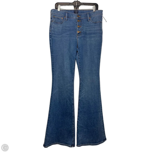 Jeans Boot Cut By J. Crew In Blue Denim, Size: 8