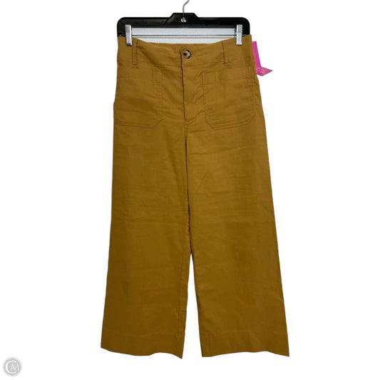 Pants Wide Leg By Maeve In Tan, Size: 6p