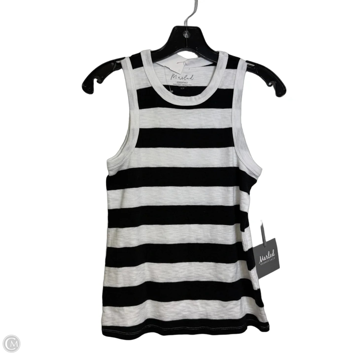Top Sleeveless Basic By Marled In Striped Pattern, Size: S