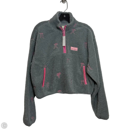 Jacket Faux Fur & Sherpa By Simply Southern In Grey, Size: M