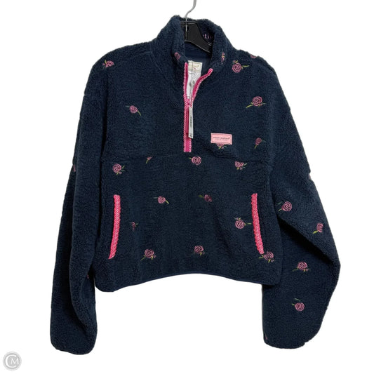 Jacket Faux Fur & Sherpa By Simply Southern In Navy, Size: M