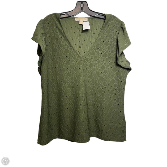 Top Short Sleeve By Michael By Michael Kors In Green, Size: L