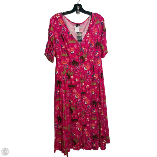 torrid pink dress Dress Casual Midi By Torrid In Pink, Size: L