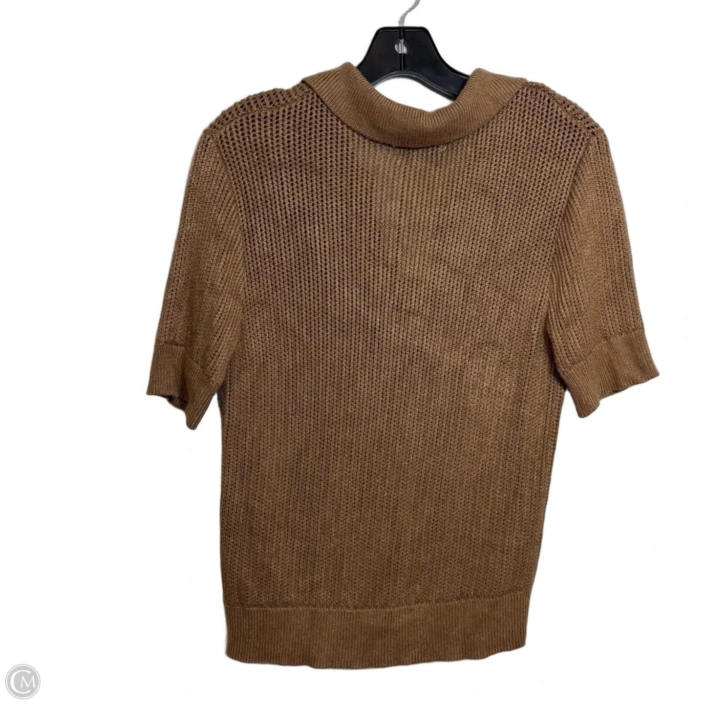 Sweater Short Sleeve By Evereve In Brown, Size: S