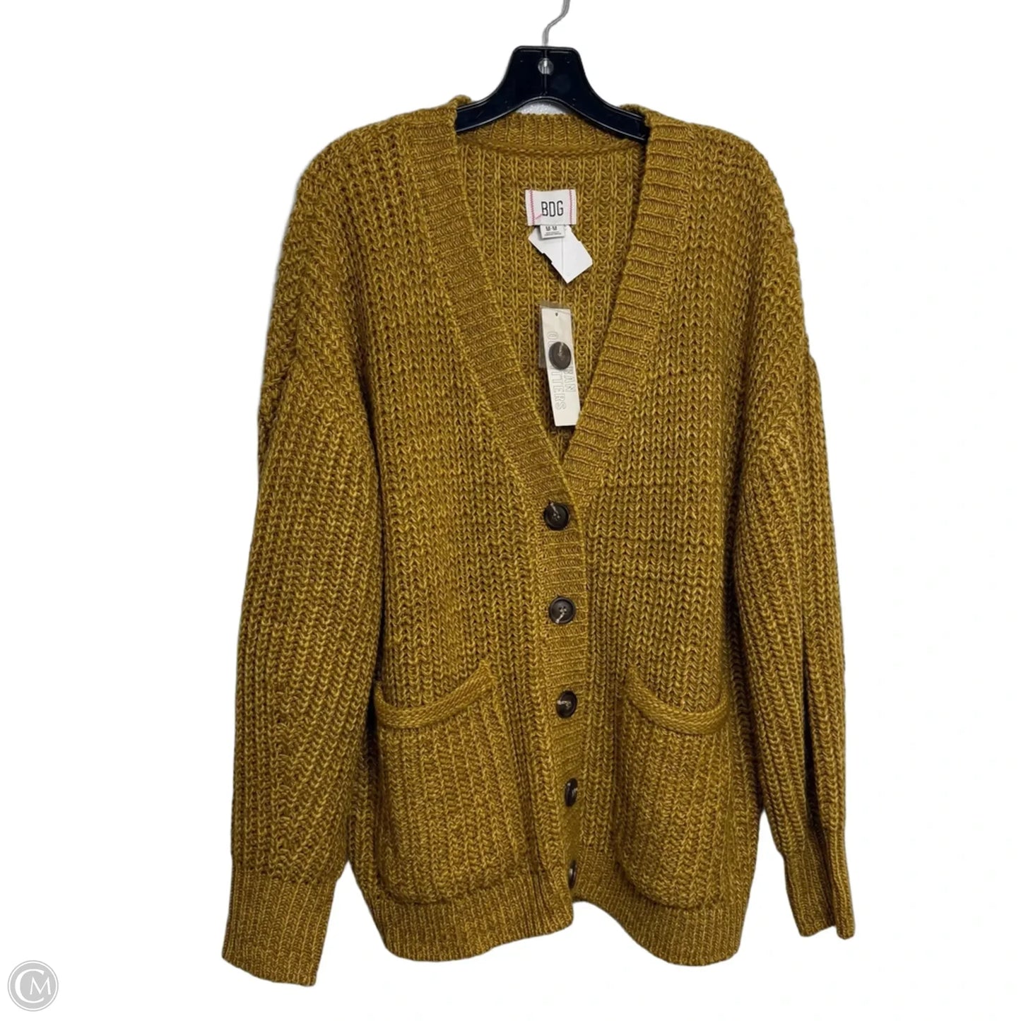 Cardigan By Bdg In Chartreuse, Size: M