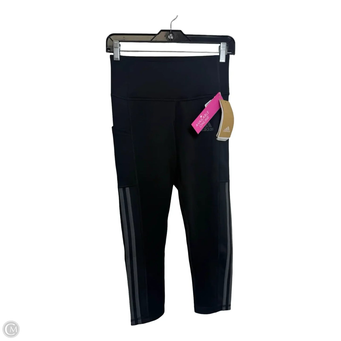 Athletic Capris By Adidas In Black, Size: S