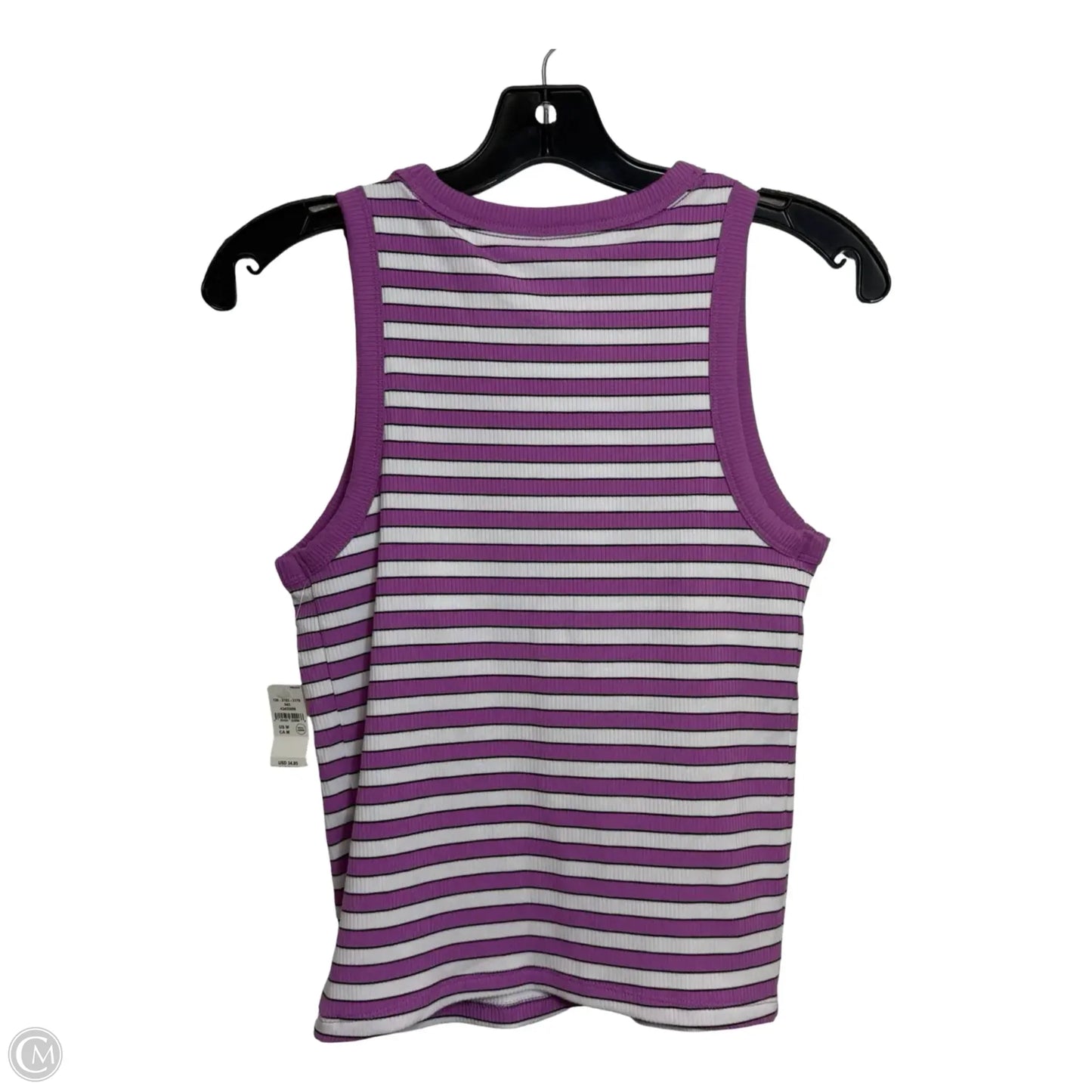 Athletic Tank Top By Aerie In Striped Pattern, Size: M