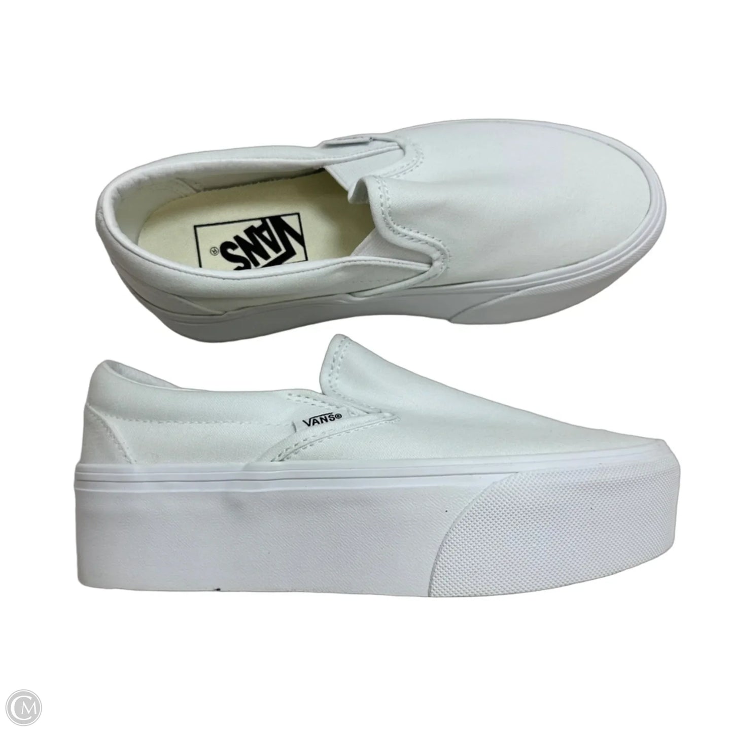 Shoes Sneakers By Vans In White, Size: 6