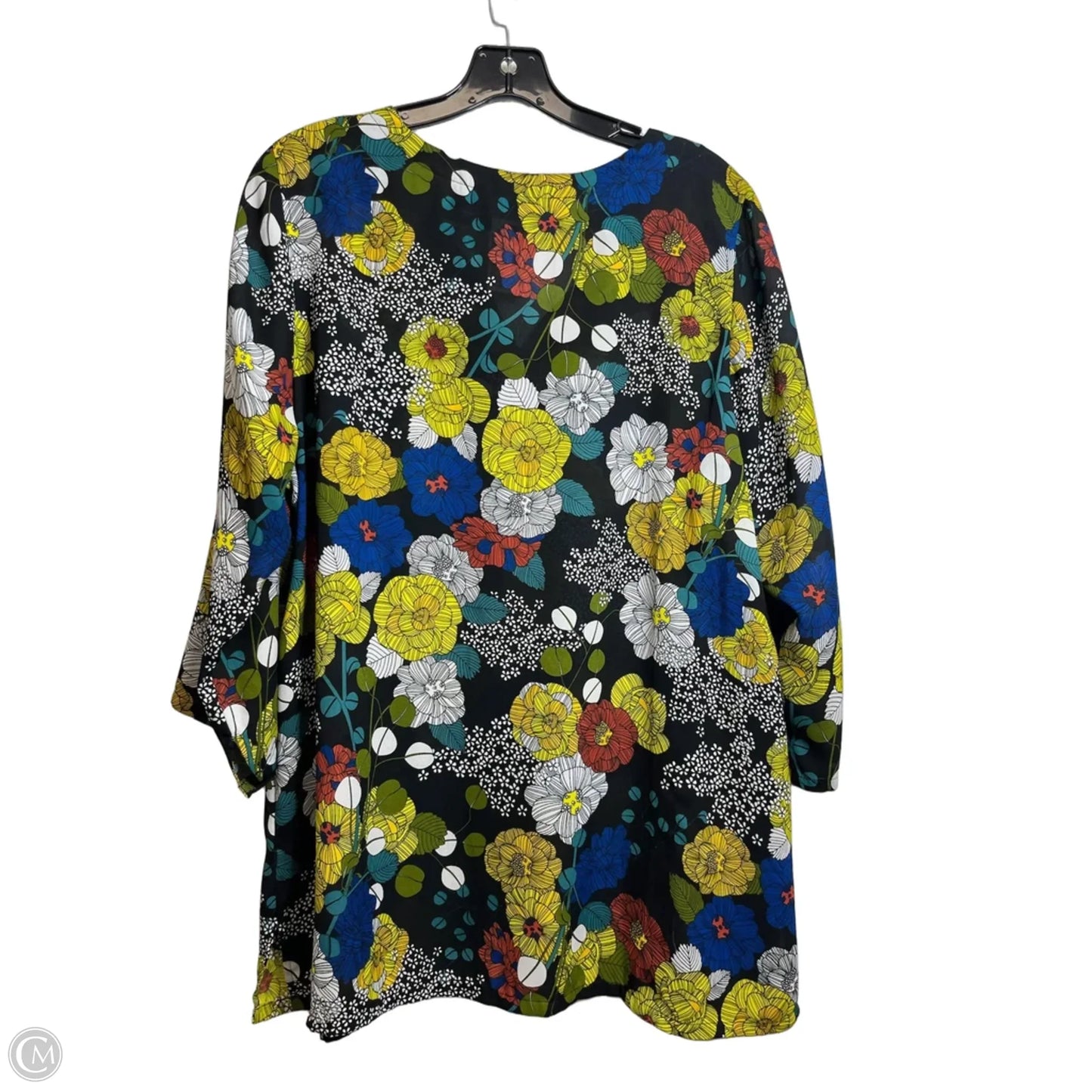 Top 3/4 Sleeve By Violet And Claire In Floral Print, Size: 1x