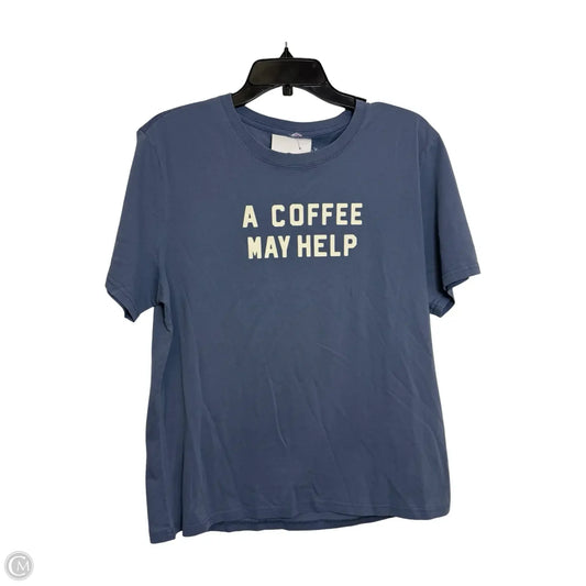 Top Short Sleeve Basic By Clothes Mentor In Blue, Size: Xl