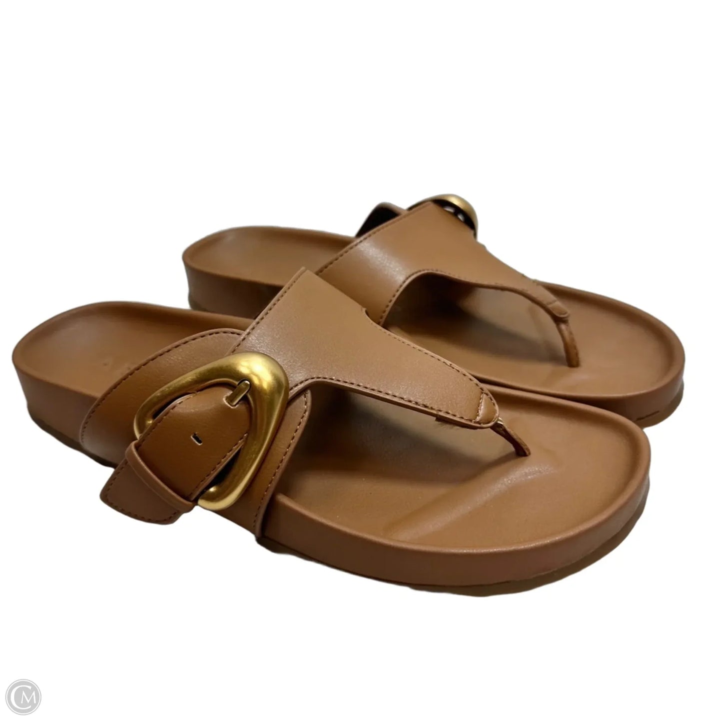 Sandals Flats By Aerosoles In Tan, Size: 9.5