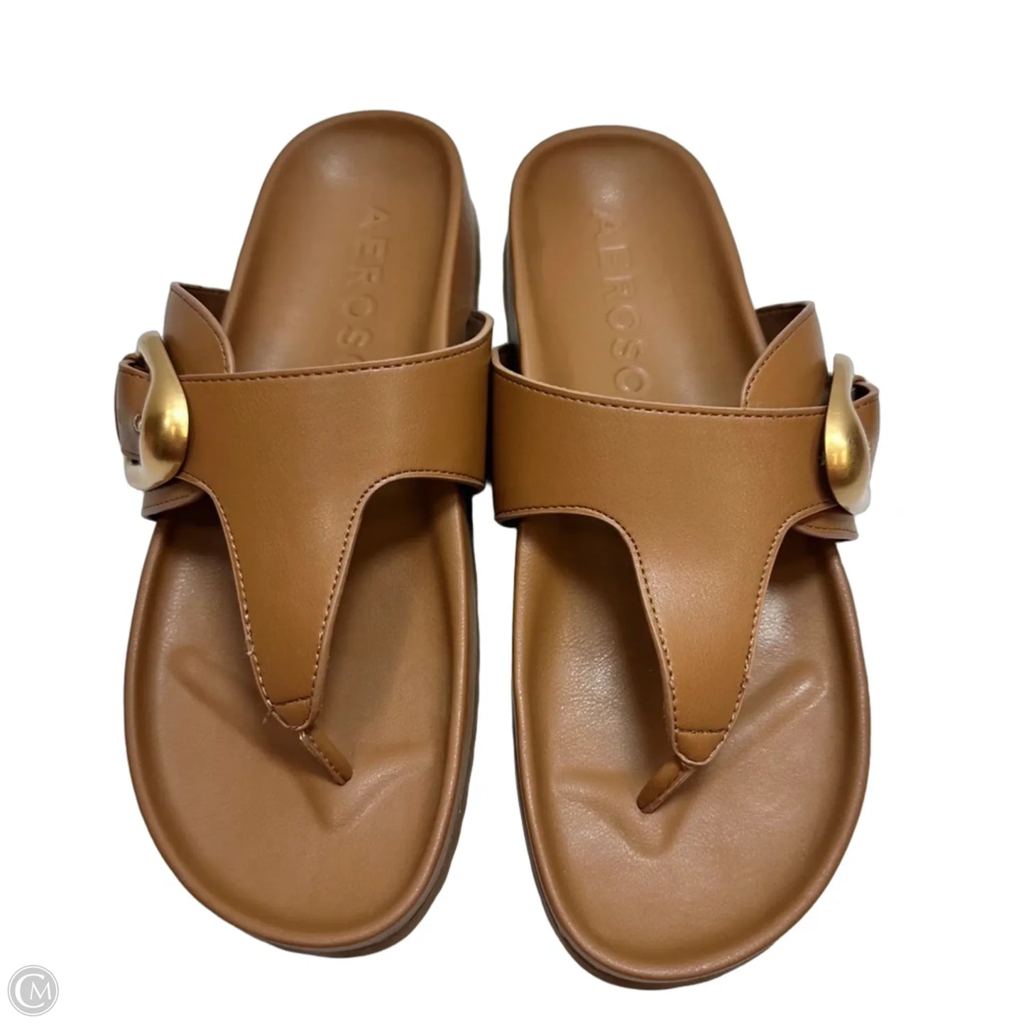 Sandals Flats By Aerosoles In Tan, Size: 9.5